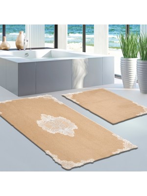 Alanur Home Mary Cordone Welsoft Aplikli Klozet Takımı Cappuccino 2 Parça