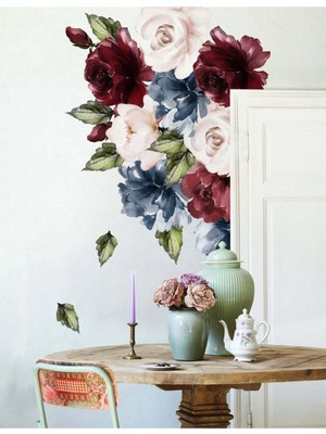 Kt Grup Muhteşem Çiçekler Suluboya Duvar Sticker Seti