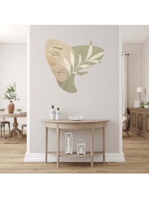 Kt Grup Bohemian Woman Face Duvar Sticker