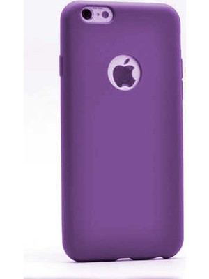 kilifone - Apple iPhone 6 - Kılıf Mat Soft Premier Silikon Kapak - Mürdüm - T1639