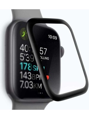 Case 4U Apple Watch Uyumlu 42mm 3D Full Yapışkanlı Cam Ekran Koruyucu Şeffaf