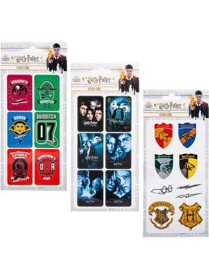 Gifi Sticker 3'lü Set Harry Potter Lisanslı Etiket Özel Tasarım