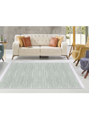 Dekoreko Ipek Dijital Saçaklı Yıkanabilir Kaymaz Taban Halı 1889 Desen 2