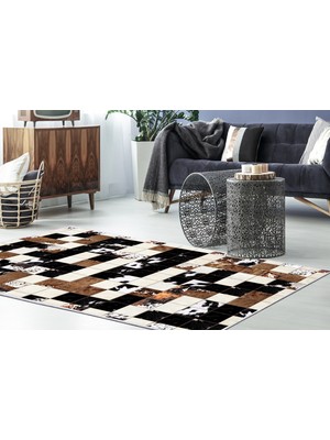 Dekoreko Inci Saçaksız Yıkanabilir Kaymaz Taban Halı 2156