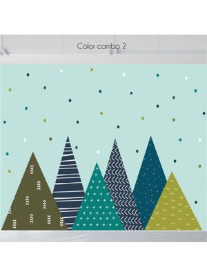 Kt Grup Iskandinav Stil Dağlar Duvar Sticker