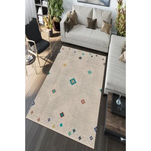 Cappio Halı Cappio Tüy Desenli Home Sweet Home Yazılı Oval Halı (Makinada Yıkanabilir Kaymaz DotTaban) - CP423