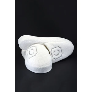 C Harf Nakışlı Havlu Banyo Terliği Ev Otel Terliği Kaymaz Kalın Taban Günlük Terlik