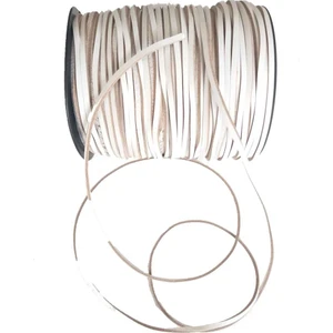 Angel Çanta Aksesuar Beyaz Renk Gerçek Deri 3 mm Şerit Deri Ip