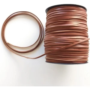 Angel Çanta Aksesuar Taba Renk Gerçek Deri 3 mm Şerit Deri Ip