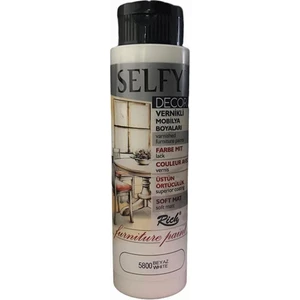 Selfy Decor Kendinden Vernikli Mobilya Boyası 500 cc 5800 Beyaz
