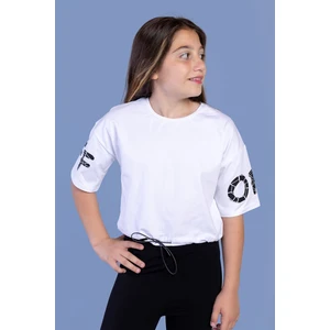 Toontoy Kids Toontoy Kız Çocuk Baskılı Crop Tişört