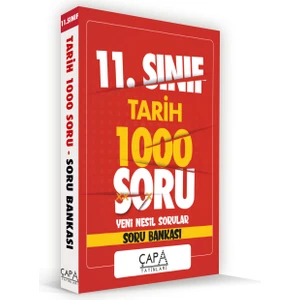 Çapa Yayınları 11. Sınıf Tarih Soru Bankası