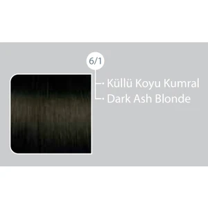 SAÇ BOYASI 6/1 KÜLLÜ KOYU KUMRAL & BROCHES 20 VOLUME %6 OKSİDAN 60ML 2'Lİ SET