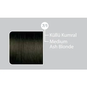 SAÇ BOYASI 7/1 KÜLLÜ KUMRAL & BROCHES 20 VOLUME %6 OKSİDAN 60ML 2'Lİ SET