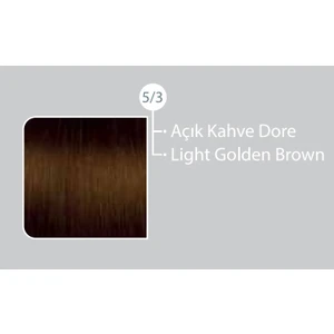 SAÇ BOYASI 5/3 AÇIK KAHVE DORE & BROCHES 20 VOLUME %6 OKSİDAN 60ML 2'Lİ SET