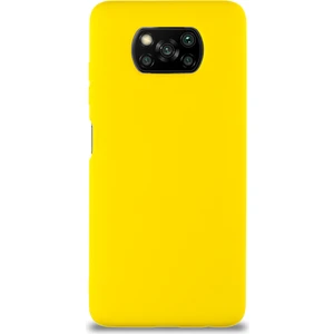 Kzy Xiaomi Poco X3 Pro Kapak Içi Kadife Soft Logosuz Lansman Silikon Kılıf - Sarı