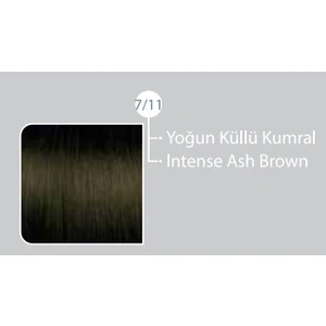 SAÇ BOYASI 7/11 YOĞUN KÜLLÜ KUMRAL & BROCHES 20 VOLUME %6 OKSİDAN 60ML 2'Lİ SET