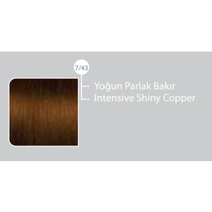 SAÇ BOYASI 7/43 YOĞUN PARLAK BAKIR & BROCHES 20 VOLUME %6 OKSİDAN 60ML 2'Lİ SET