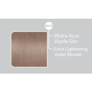 SAÇ BOYASI 911/2 EKSTRA AÇICI VİYOLE SARI & BROCHES 30 VOLUME %9 OKSİDAN 2'Lİ SET