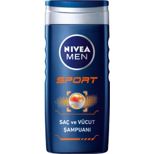 NIVEA Men Sport Erkekler İçin Saç;Yüz ve Vücut Şampuanı 500 ml;Duş Jeli;24 Saat Ferahlık