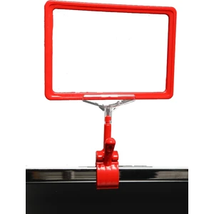 Modern Raf Mandallı A4 Etiketlik 4'lü Kırmızı