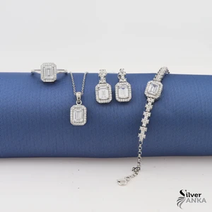 925 Ayar Gümüş Şık Baget Set