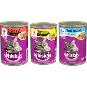 Konserve 400 gr 3 Adet Biftek+Tavuk+Ton Balık