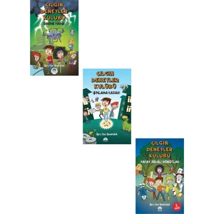 Çılgın Deneyler Kulübü: Drone Yarışı - Çılgın Deneyler Kulübü: Işınlama Kazası - Çılgın Deneyler Kulübü: Yapay Zekalı Robotlar - 3 Kitap