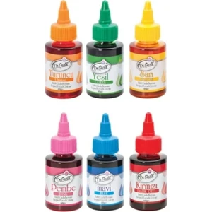 Dr. Gusto Su Bazlı Likit Gıda Boyaları (6 'lı x 60 Gr)