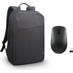 400 Kablosuz Mouse GY50R91293 + Lenovo  15.6 Toploader B210 Notebook Sırt Çantası - Siyah