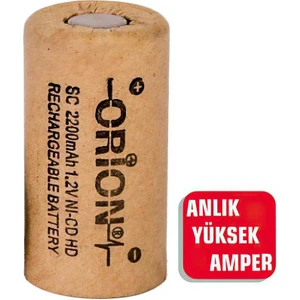 1.2V Ni-Cd Sc 2200MAH Şarj Edilebilir Pil - Hd