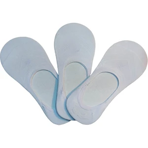 Bayan 3'lü Bambu Slikonlu Babet Görünmez Çorap