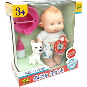 Erpa Oyuncak Altını Islatan Bebiş Bebek ve Minik Arkadaşı Beyaz T-Shirt'lü Erkek