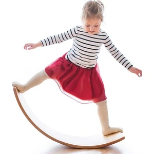 Renkli Tahtalar Denge Tahtası - Balance Board- Doğal Ahşap