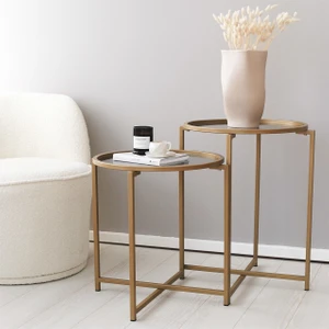 Neostill - Gold Metal 2'li Yan Sehpa S406