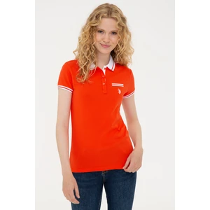 U.S. Polo Assn. Kadın Koyu Nar Çiçeği T-Shirt 50238075-VR201