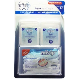 2 x 50MT Diş Ipi + Kürdanlı Diş Ipi 50LI Kutulu