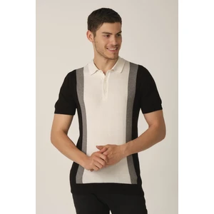 Alexander Gardi Renk Bloklu Triko Polo Yaka T-Shirt (E21-EZE Ts 35)