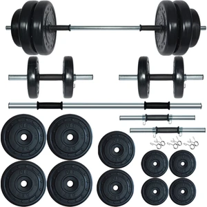 65 kg Kombo Halter Seti ve Dambıl Seti Ağırlık Fitness Seti