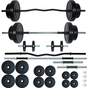 78 kg Z Barlı Halter Seti ve Dambıl Seti Ağırlık Fitness Seti