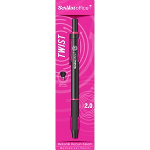 Twist Şeffaf Ambalaj Versatil Kalem 2 mm Pembe