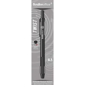 Twist Şeffaf Ambalaj Versatil Kalem 0.5 mm Siyah