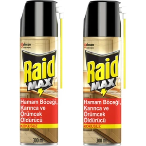 Max Böceksavar Kokusuz Sprey 300 ml x 2'li