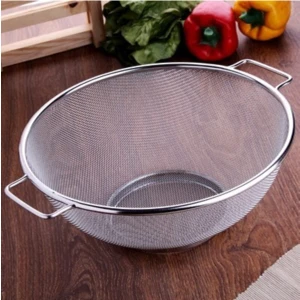Metal Orta Çift Kulplu Süzgeç 22 cm UNR-201