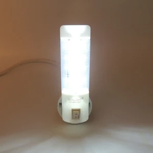 Uzun LED Gece Lambası 0,5W Tasarruflu Işıklı Fişli Düğmeli 2'li