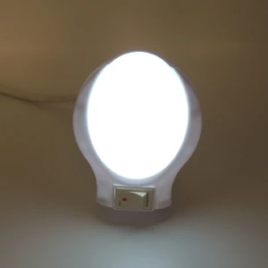 Ufo LED Gece Lambası 0,5W Tasarruflu Işıklı Fişli Düğmeli