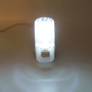 Kısa LED Gece Lambası 0,5W Tasarruflu Işıklı Fişli Düğmeli
