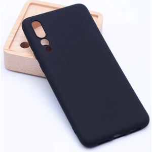 Case 4U Huawei P20 Pro Kılıf Klasik Mat Renkli Yumuşak Premier Silikon Siyah