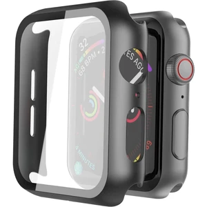 Case 4U Apple Watch Uyumlu 44mm Watch Uyumlu Gard Ekran Koruyucu Şeffaf
