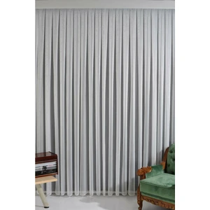 Vanessa Perde Düz Silik Desen Kırışmaz 1/3 Pile Ürün Tül Perde